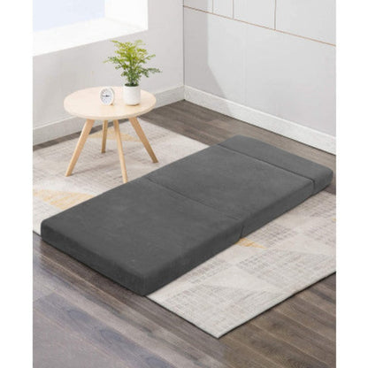 Giselle Bedding Foldable Mattress Folding Foam Bed Mat Single Grey 8