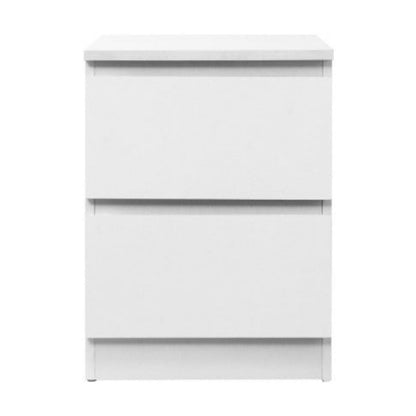 Artiss Bedside Table 2 Drawers - PEPE White 3