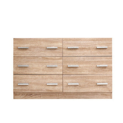 Artiss 6 Chest of Drawers - VEDA Oak 3