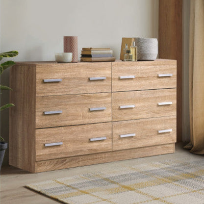 Artiss 6 Chest of Drawers - VEDA Oak 8