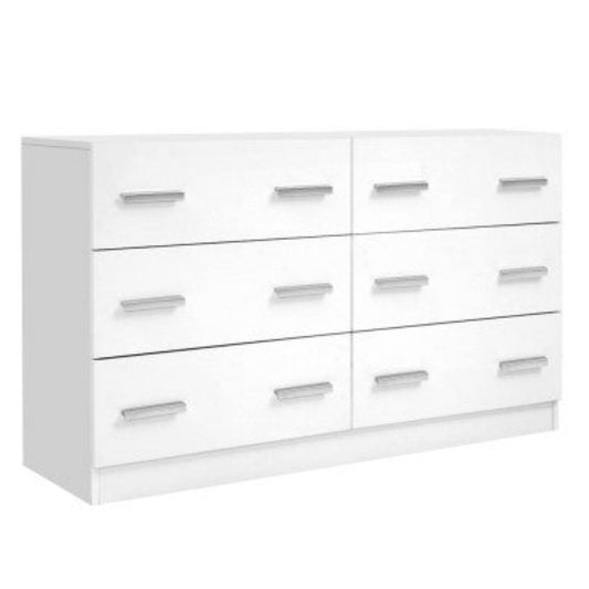 Artiss 6 Chest of Drawers - VEDA White 1