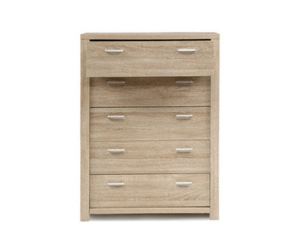 Artiss 5 Chest of Drawers - MAXI Pine 3