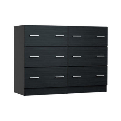 Artiss 6 Chest of Drawers - VEDA Black - HouseofHyne