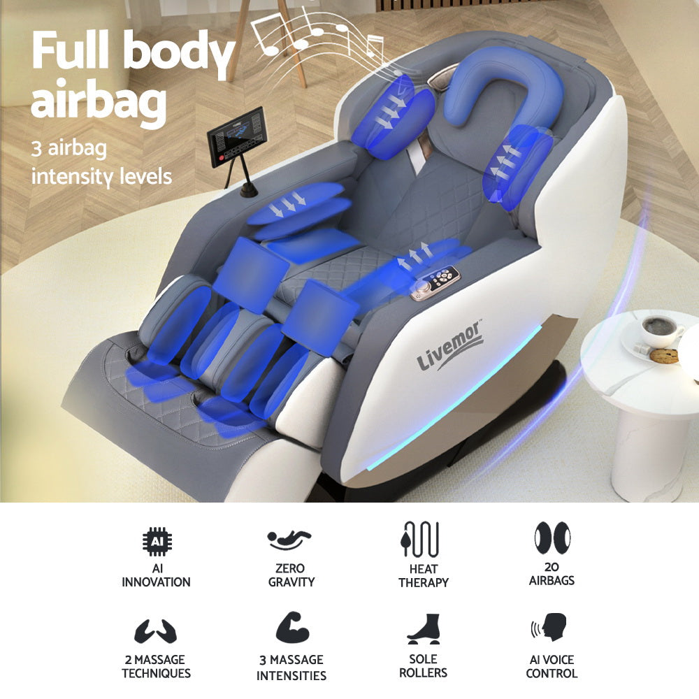 Galactron Livemor Massage Chair Electric Recliner Home Massager Beryl - House of Hyne