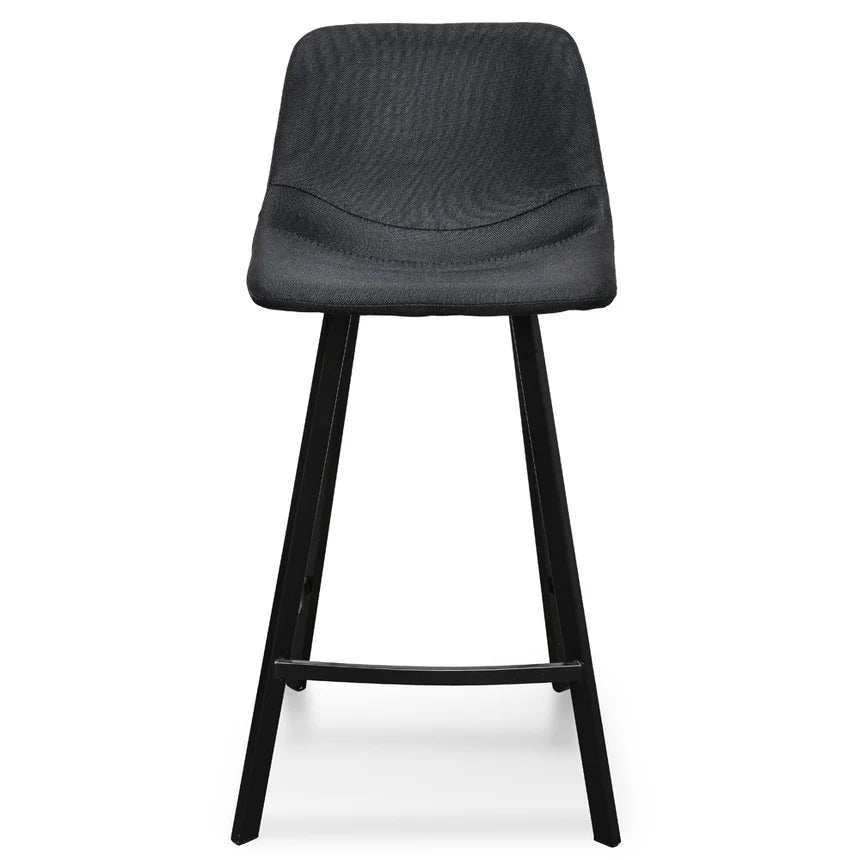 Galvorn  65cm Bar Stool - Black (Set of 2) - House of Hyne