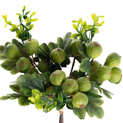 Gromel Artificial Fig Bouquet Green (33cmH) Set of 8 - House of Hyne