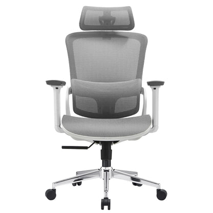 Gryth Elena High Back Full Mesh Ergonomic Office Chair In Grey - House of Hyne