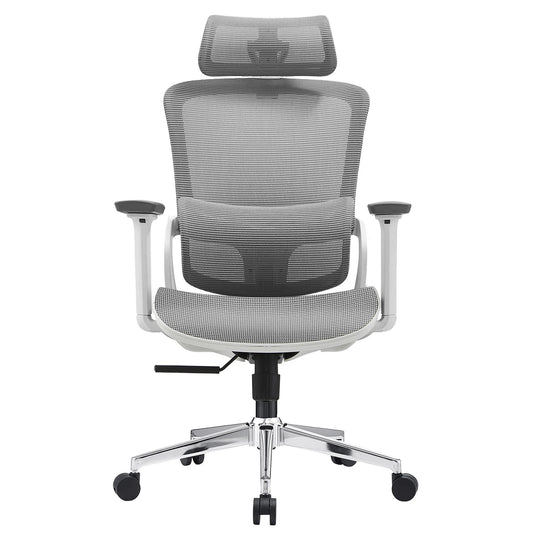 Gryth Elena High Back Full Mesh Ergonomic Office Chair In Grey - House of Hyne