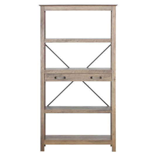 Zyrvok Bookcase in Rustic Oak