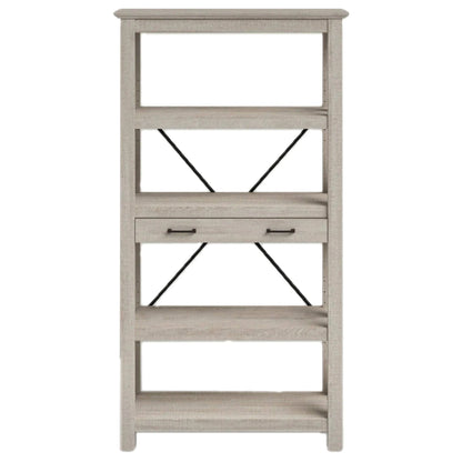 Xandor Bookcase in Washed Grey-houseofhyne