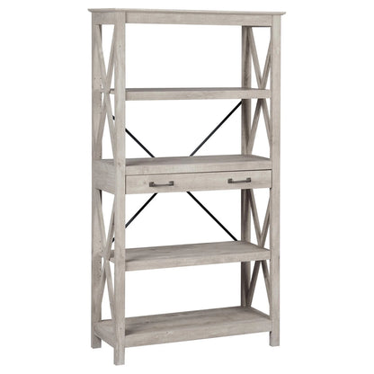 Xandor Bookcase in Washed Grey- houseofhyne