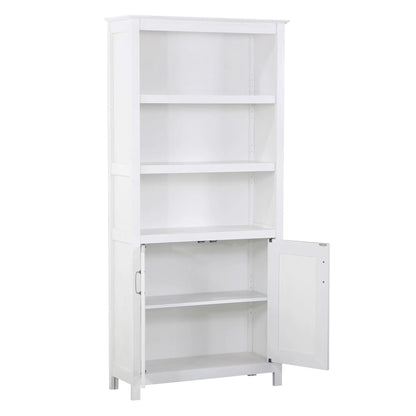 Zorvex Nacy 2 Door Bookcase in White-houseofhyne