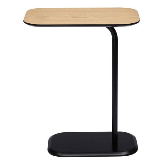 Klyndor Deannia Side Table in Black and Light Oak - House of Hyne