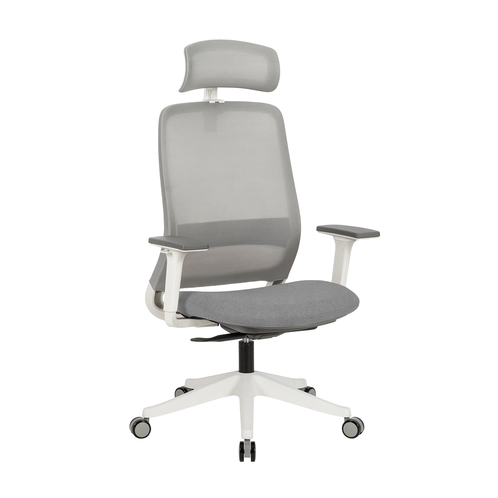 Kyron Carlie High Back Molded Office Chair In Grey - House of Hyne