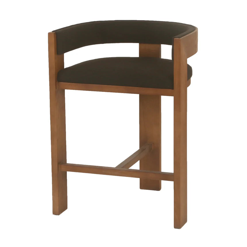 Kyron  Brown ELM Barstool - Black - House of Hyne