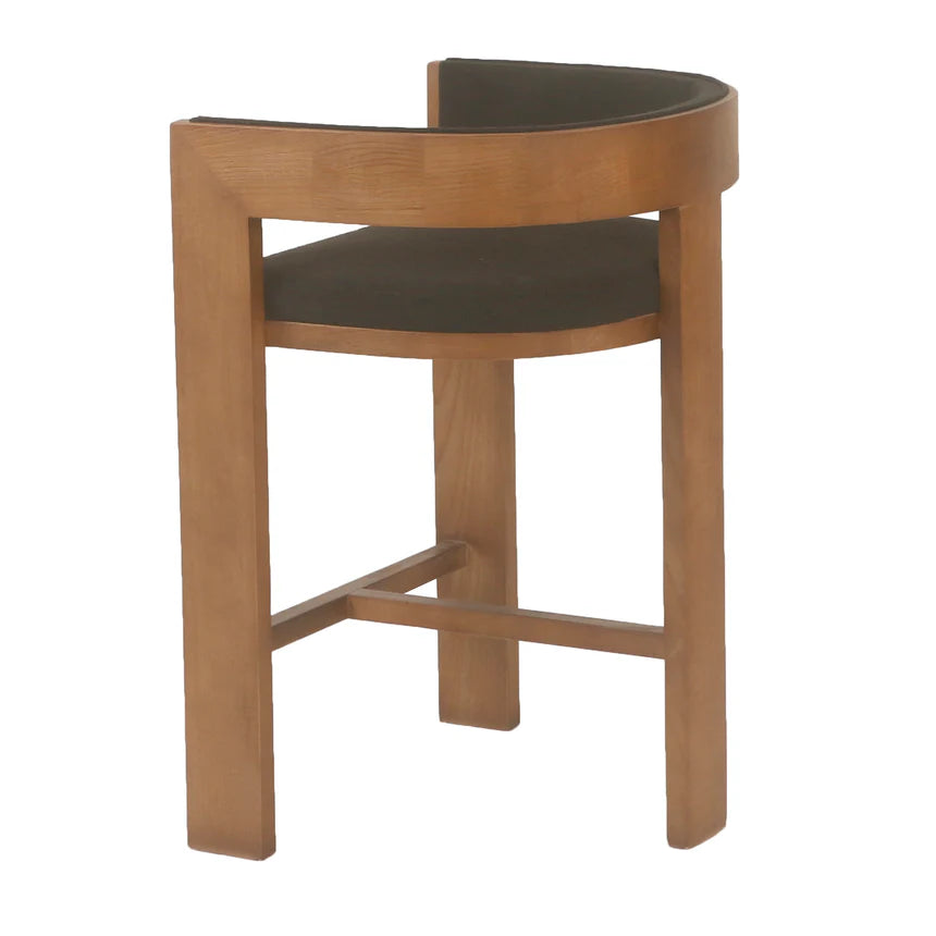 Kyron  Brown ELM Barstool - Black - House of Hyne