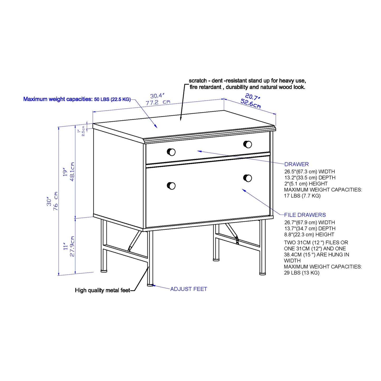 Zylok Bombay Filing Cabinet-houseofhyne