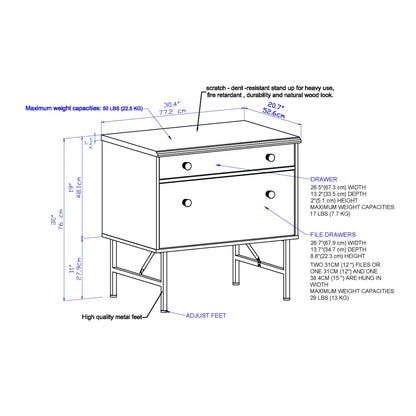 Zylok Bombay Filing Cabinet-houseofhyne