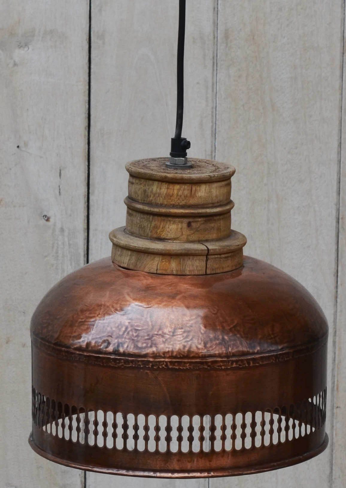 Wood Lampshade in Copper