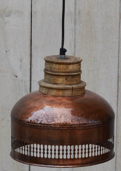 Wood Lampshade in Copper