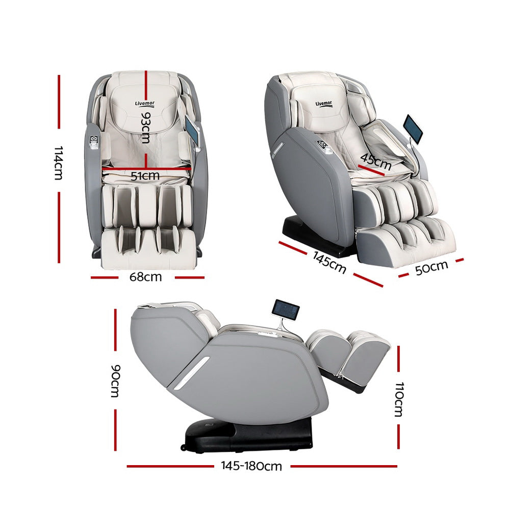 Xytron Livemor 4D Massage Chair Electric Recliner Home Massager Gary-houseofhyne