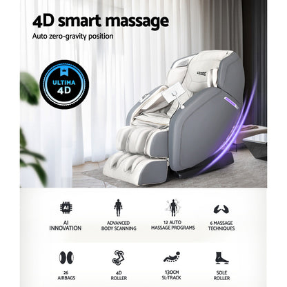 Xytron Livemor 4D Massage Chair Electric Recliner Home Massager Gary-houseofhyne