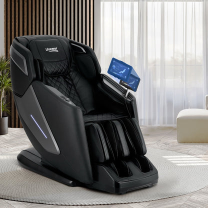 Varnex Livemor 4D Massage Chair Electric Recliner Home Massager Black-houseofhyne