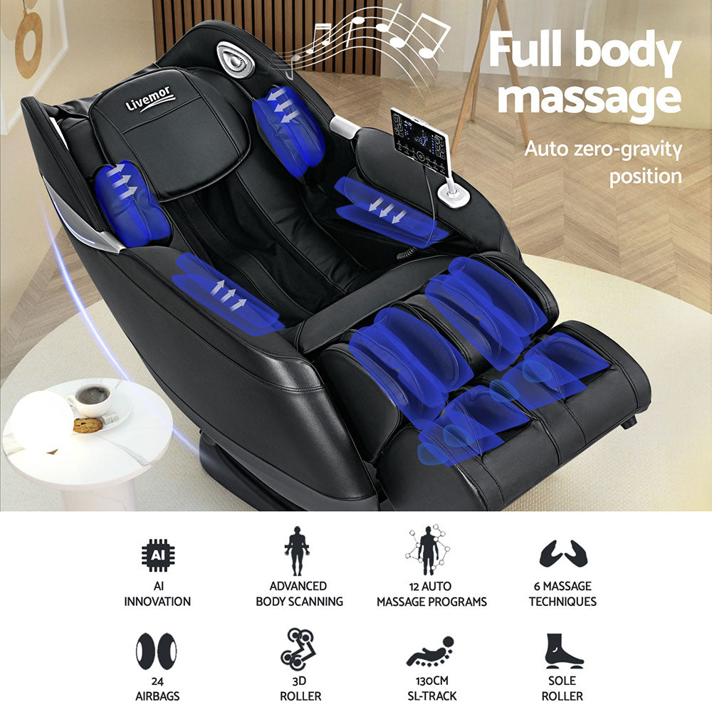 Xarnix Livemor Massage Chair Electric Recliner Home 3D Massager Flynn-houseofhyne