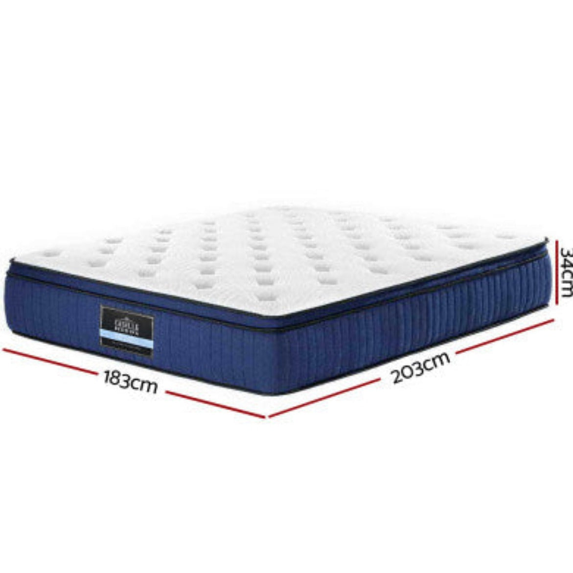 Giselle Bedding 34cm Mattress Cool Gel Memory Foam 7 Zone King 2