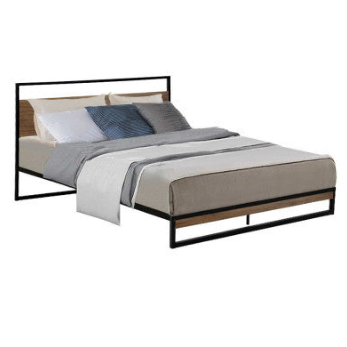 Artiss Bed Frame Double Size Metal Frame DANE 1