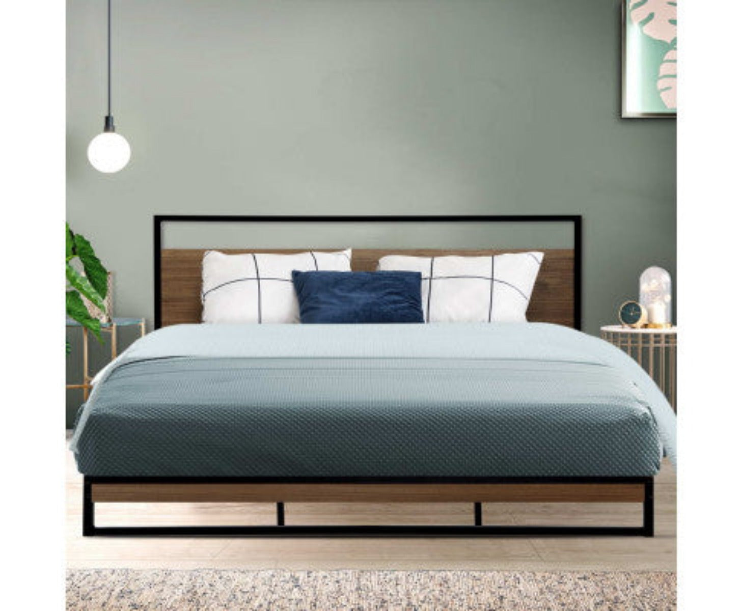 Artiss Bed Frame King Size Metal Frame DANE 7