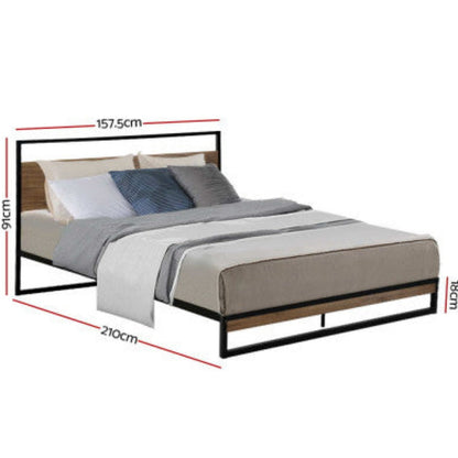 Artiss Bed Frame Queen Size Metal Frame DANE 2