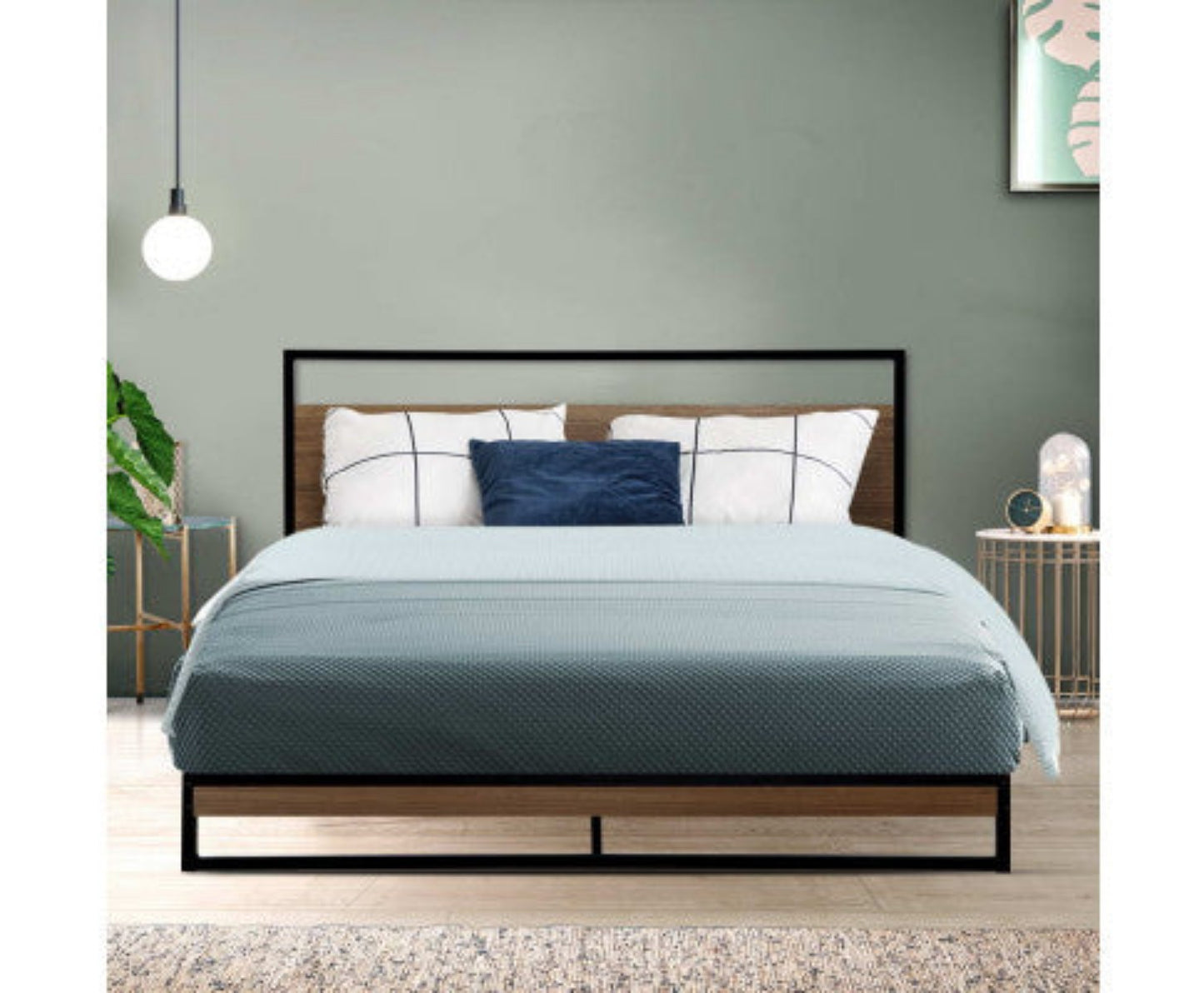 Artiss Bed Frame Queen Size Metal Frame DANE 7