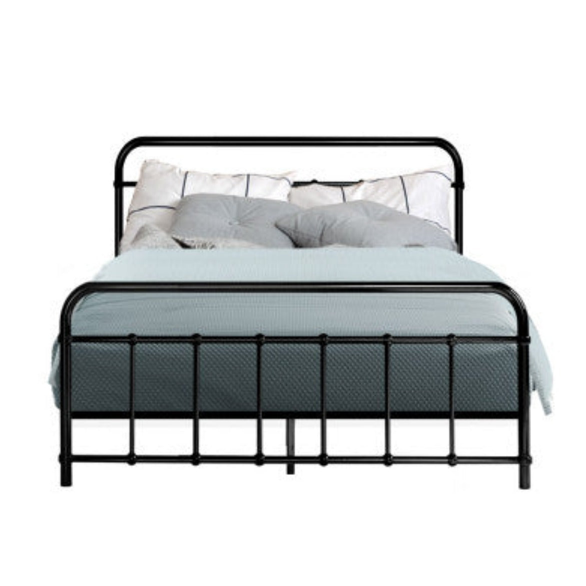 Artiss Bed Frame Metal Frames LEO - Double (Black) 3