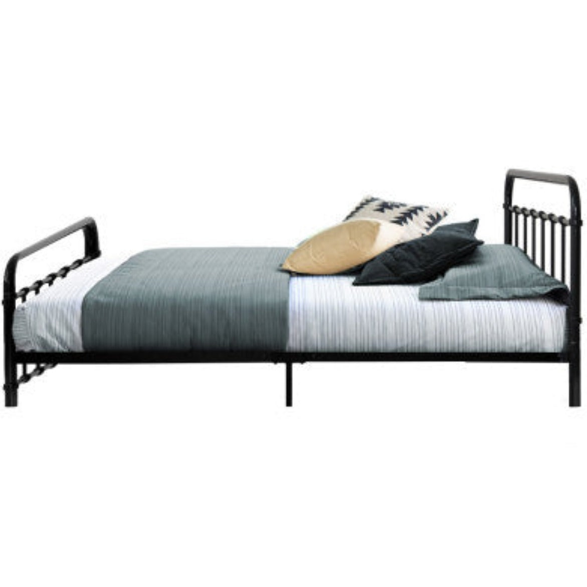 Artiss Bed Frame Metal Frames LEO - Double (Black) 4