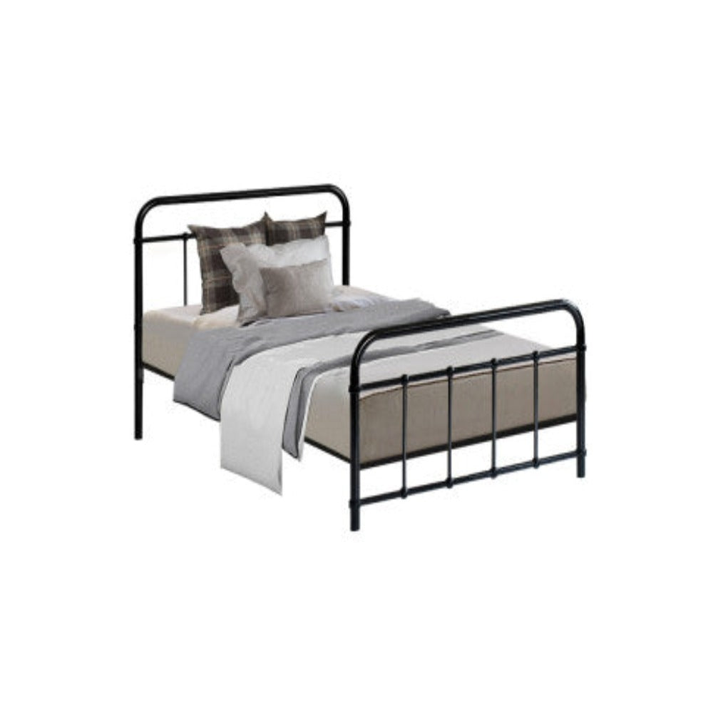 Artiss Bed Frame Metal Frames LEO - Single (Black) 1