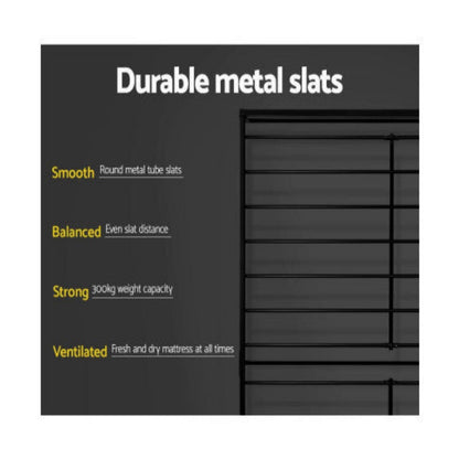 Artiss Bed Frame Double Metal Bed Frames SOL 4