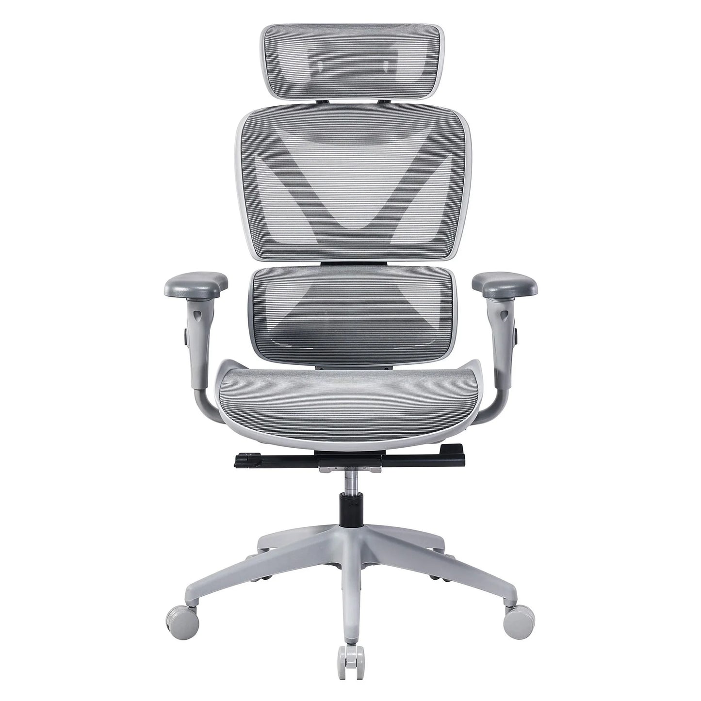 Vyrnox Lucia fully adjustable high back manager chair with removable headrest in grey-houseofhyne