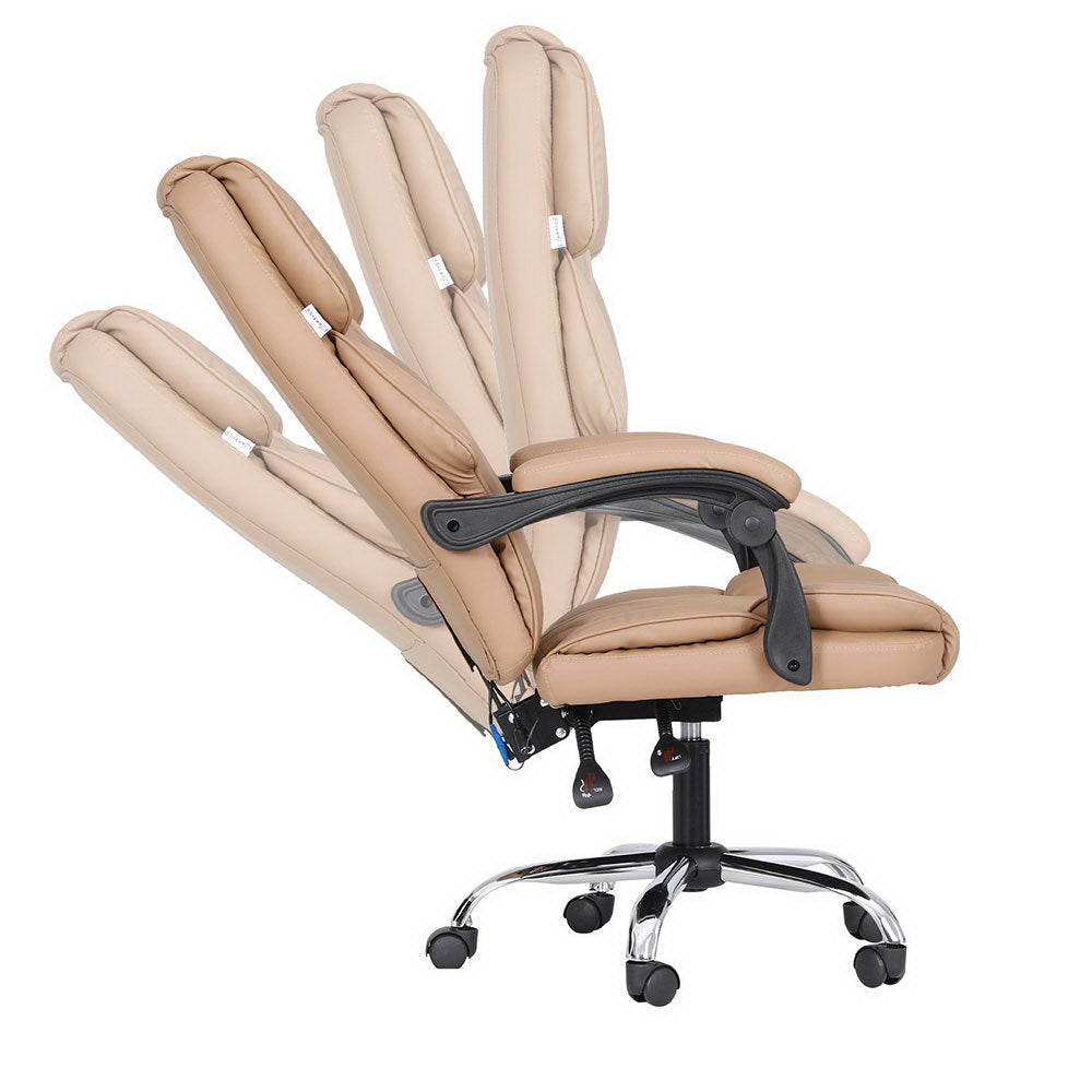 Qelrok Artiss Massage Office Chair Computer Chairs High Back-houseofhyne