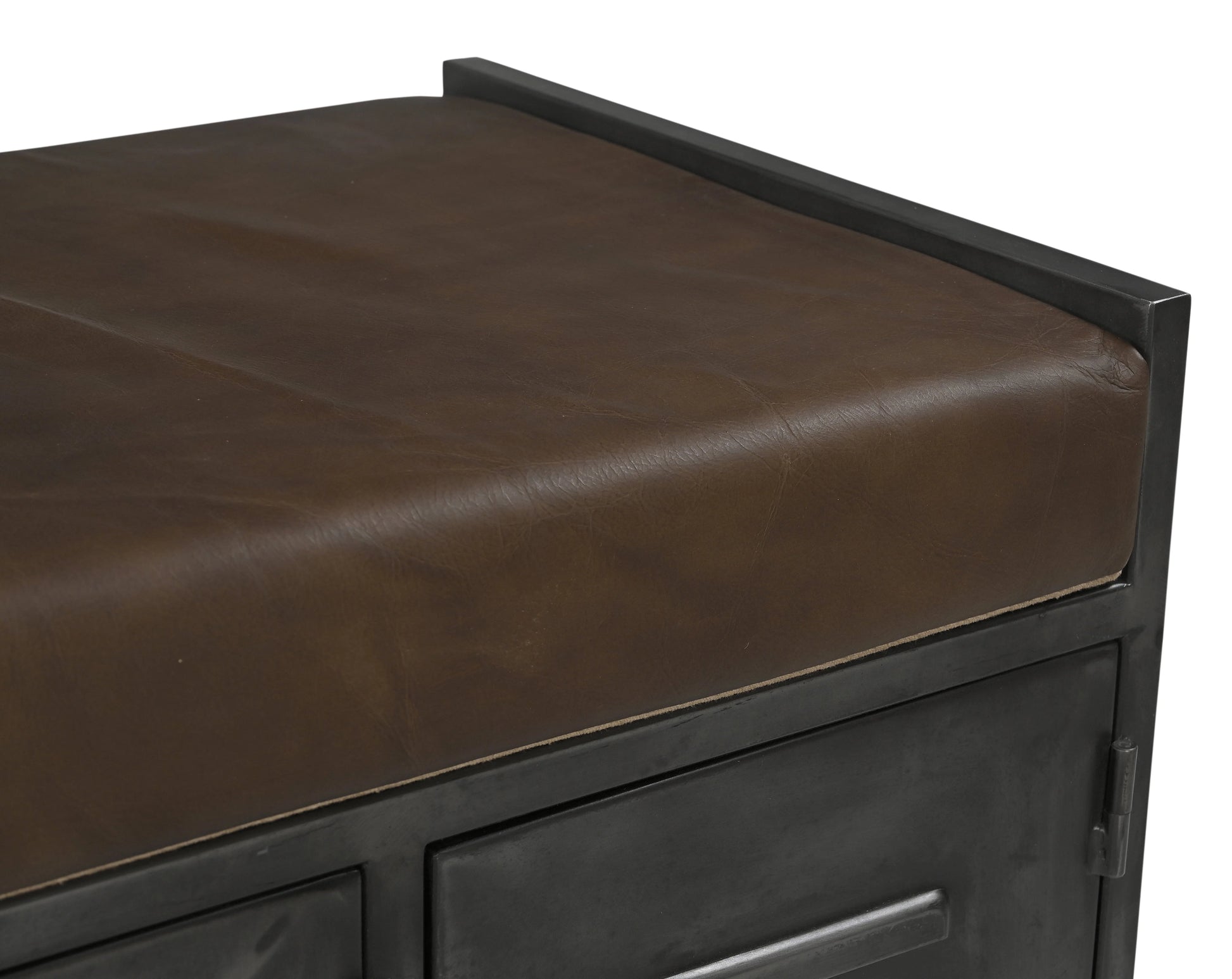 Xarxos Small Hand Made Locker Bench With Genuine Leather - House of Hyne