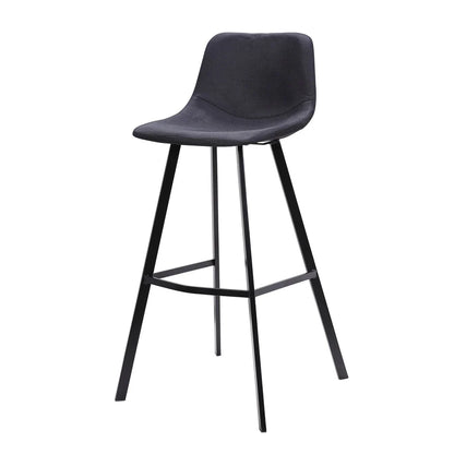 Magical 80cm Bar Stool in Black Fabric (Set of 2) - House of Hyne