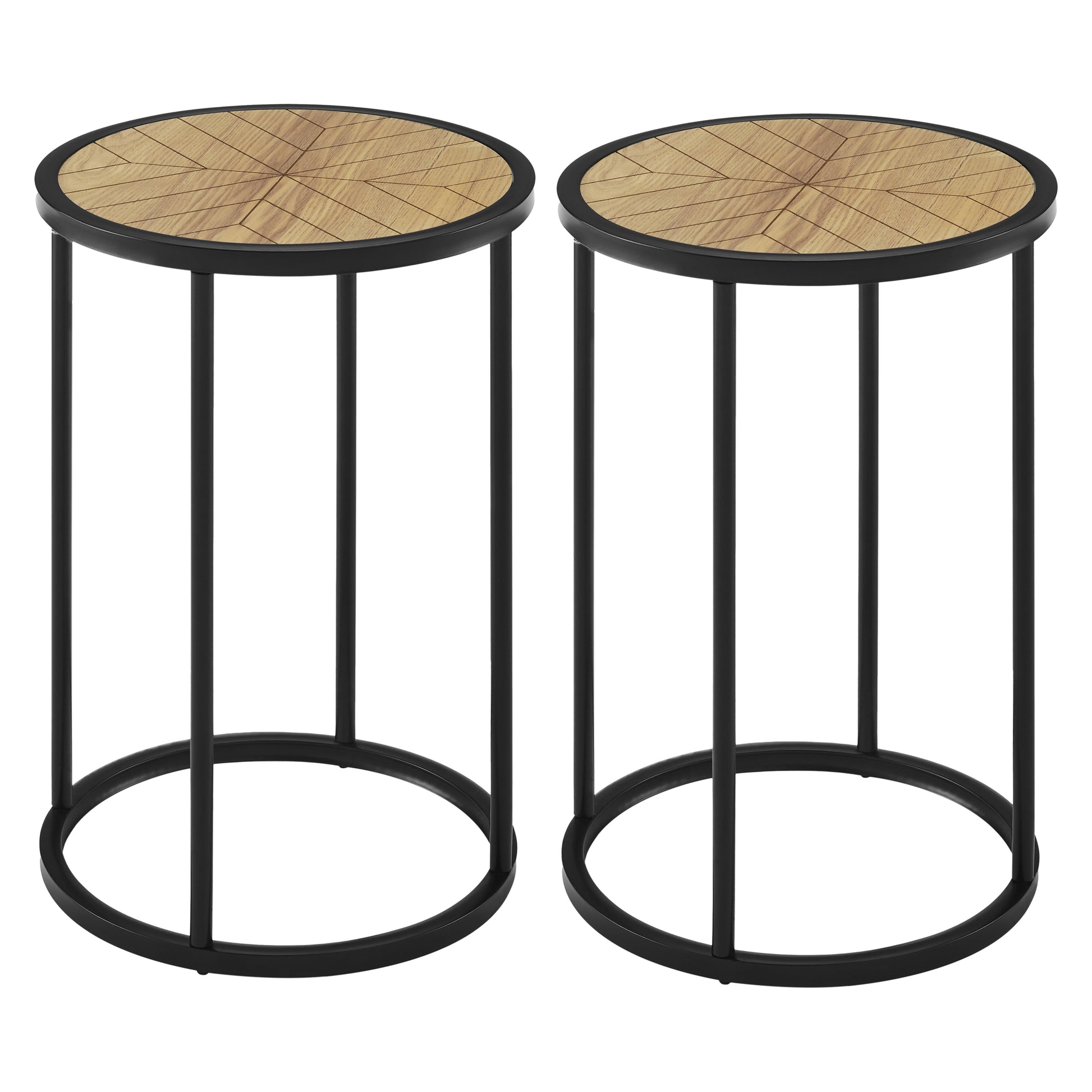 Nebulon Chevron Side Table Set of 2 - House of Hyne