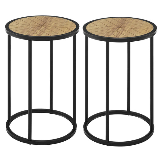 Nebulon Chevron Side Table Set of 2 - House of Hyne