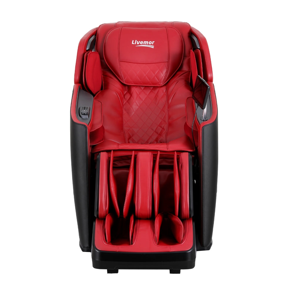 Nebulon Livemor 4D Massage Chair Electric Recliner Home Massager Red - House of Hyne