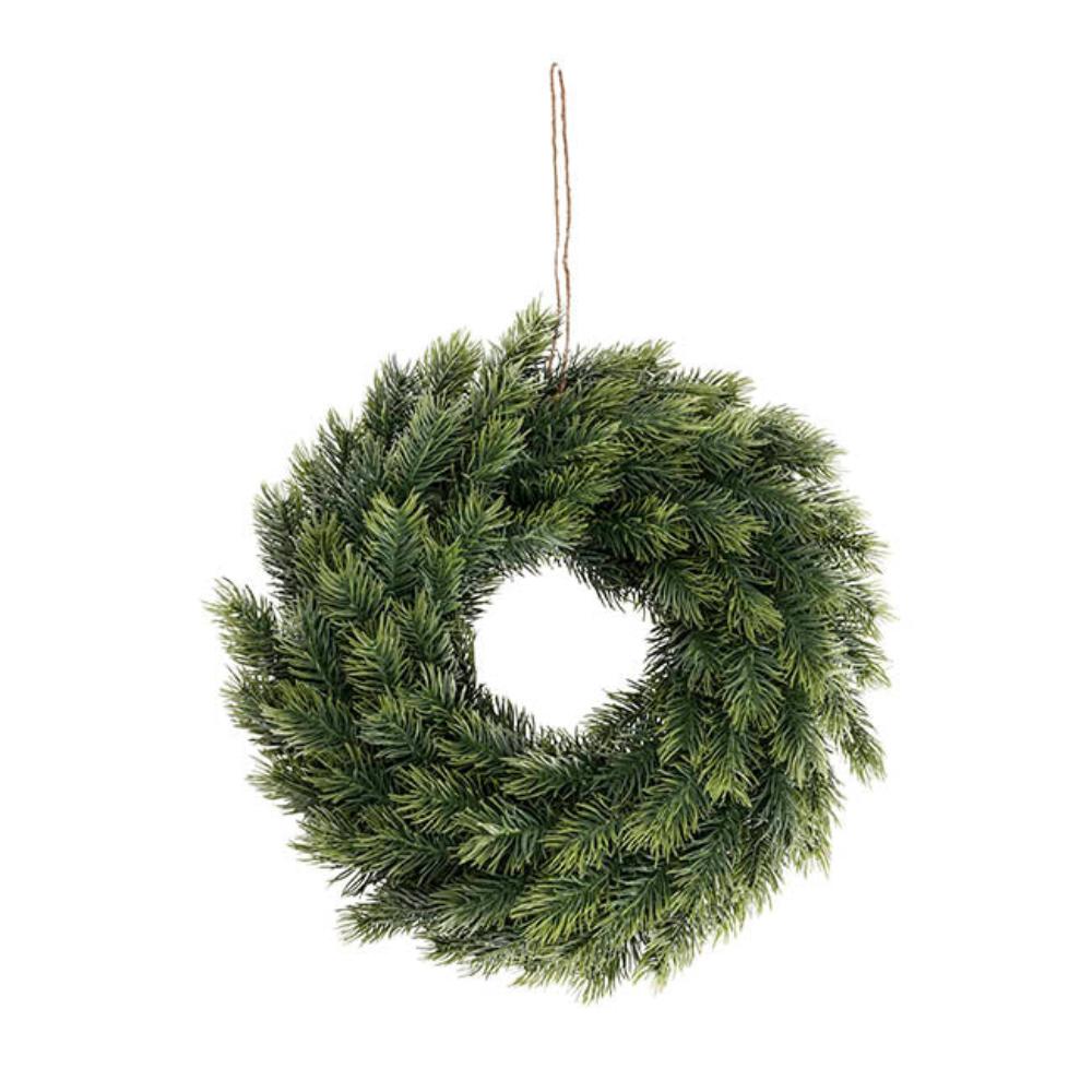 Nebulon Traditional Real Touch Pine Wreath Green (30cmD) Set of 2 - House of Hyne