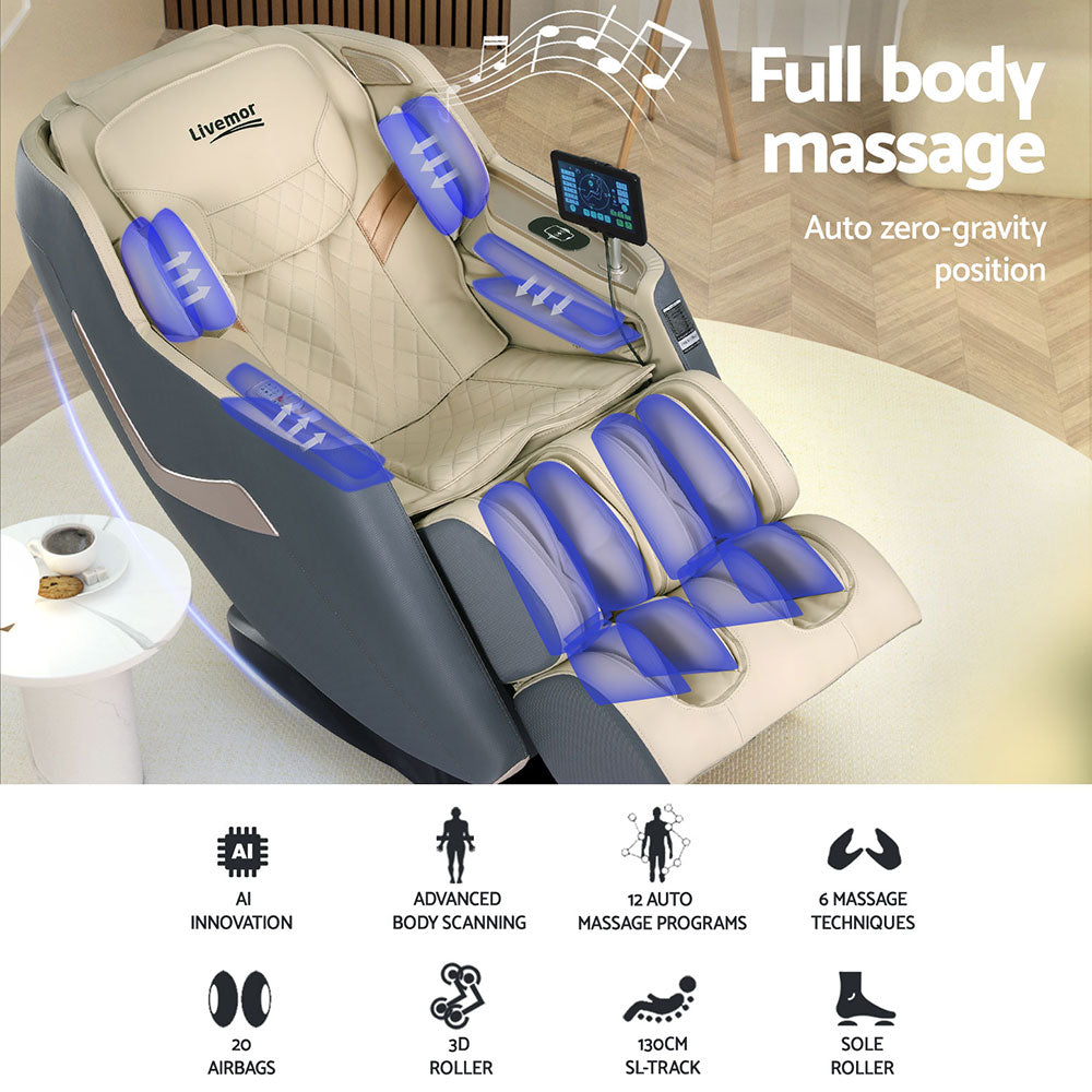 Nexaron Livemor Massage Chair Electric Recliner Home Massager 3D Opal - House of Hyne