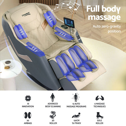 Nexaron Livemor Massage Chair Electric Recliner Home Massager 3D Opal - House of Hyne