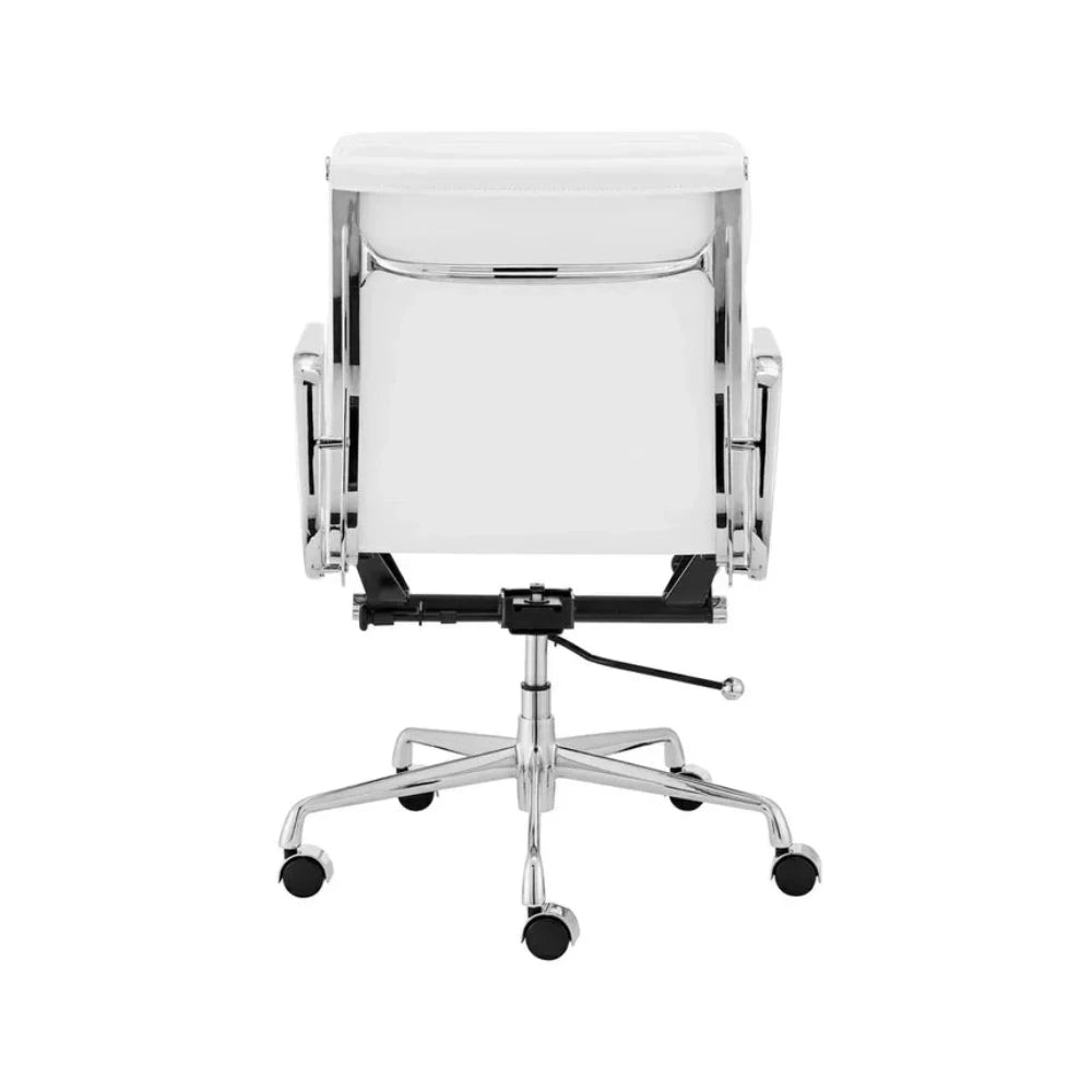 Xandro Low Back Office Chair - White Leather