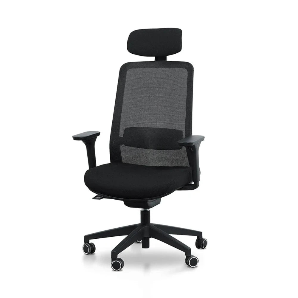 Glonix Mesh Office Chair - Full Black-houseofhyne