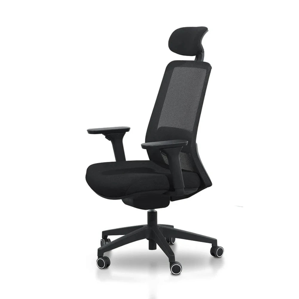 Glonix Mesh Office Chair - Full Black-houseofhyne